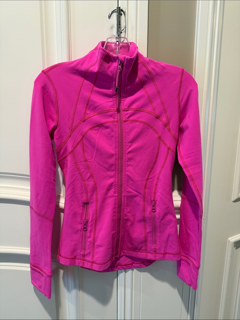 lululemon athletica Vibrant Pink Full-Zip Bomber Jacket